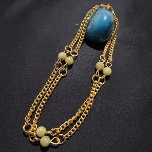Handcrafted Gold plated Dainty Natural Stone Bracelet